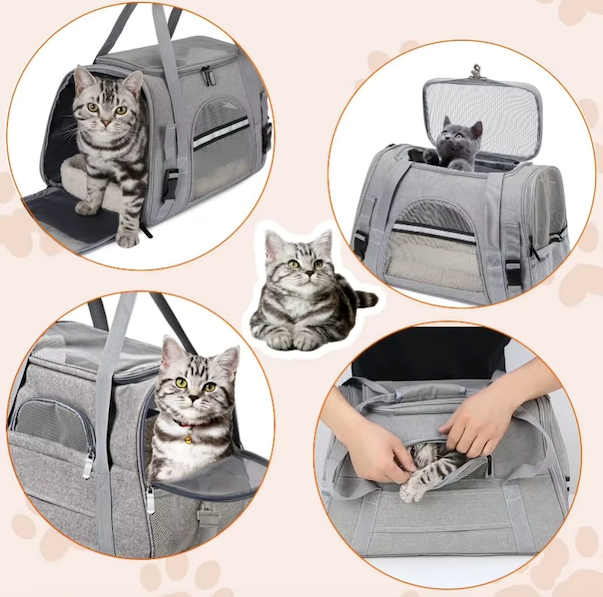 Sac de Transport en Tissu pour Chat Salon du Chat