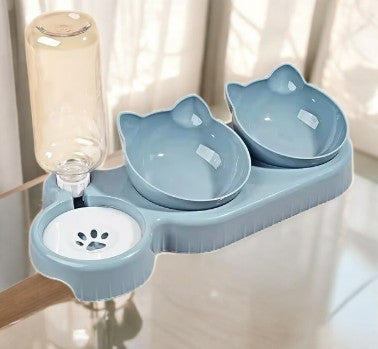 Gamelles Inclinées Avec Reservoir d'Eau Automatique Salon du Chat